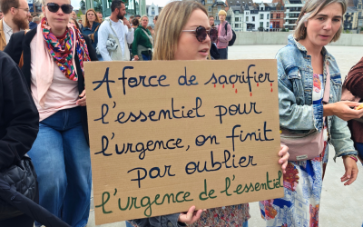 Breendonk 3 Namur : les étudiants prennent la rue